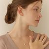 Lewe Long teardrop earring