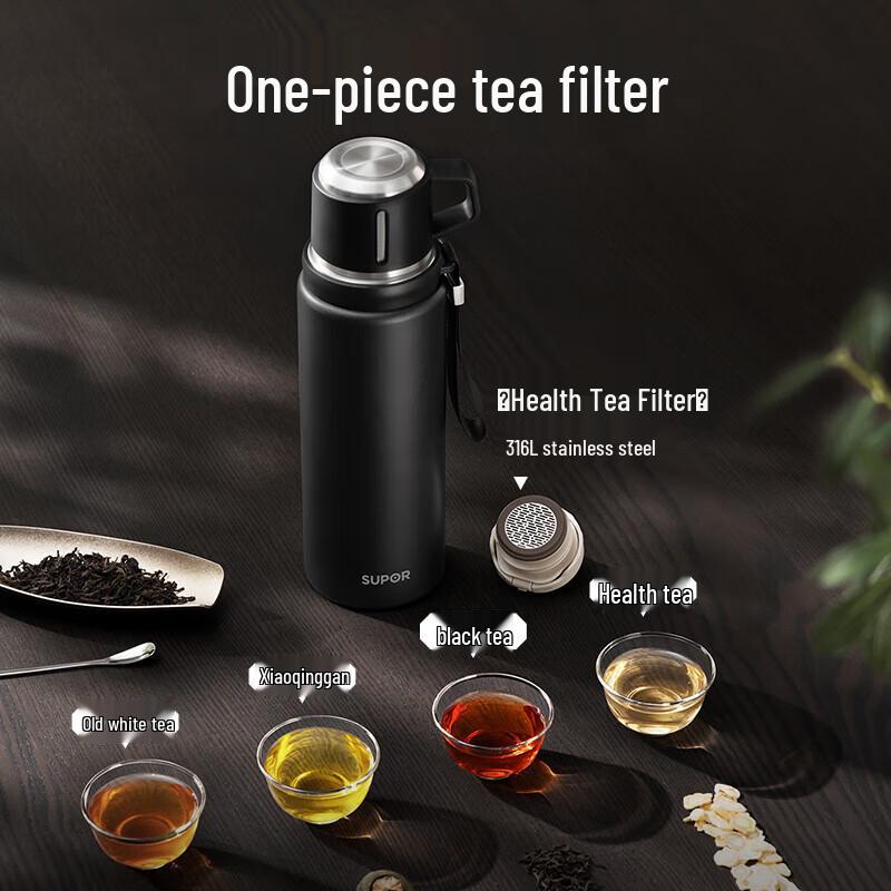 Supor Double-Drink Stainless Steel Thermos Bottle