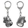 Schnauzer IV - Silver-plated Key Ring with Dog, Handbag Decoration, Backpack Pendant by Brand