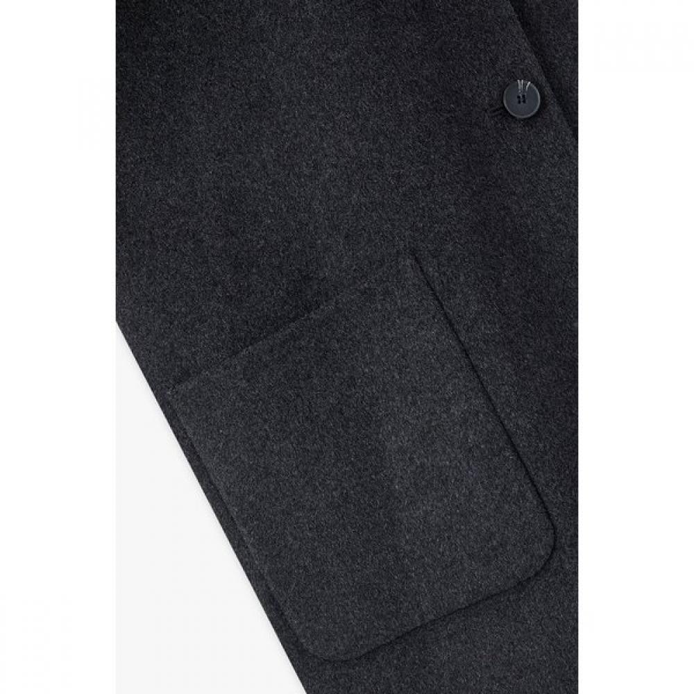 Studio Tomboy Handmade Wool Blend Hoodie Half Coat 9176411981