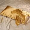 Faux Silk Pillowcase Glossy Cooling Pillow Cover Standard Size 20" X 26" Solid Color Smooth Pillow Cover for Hair And Skin