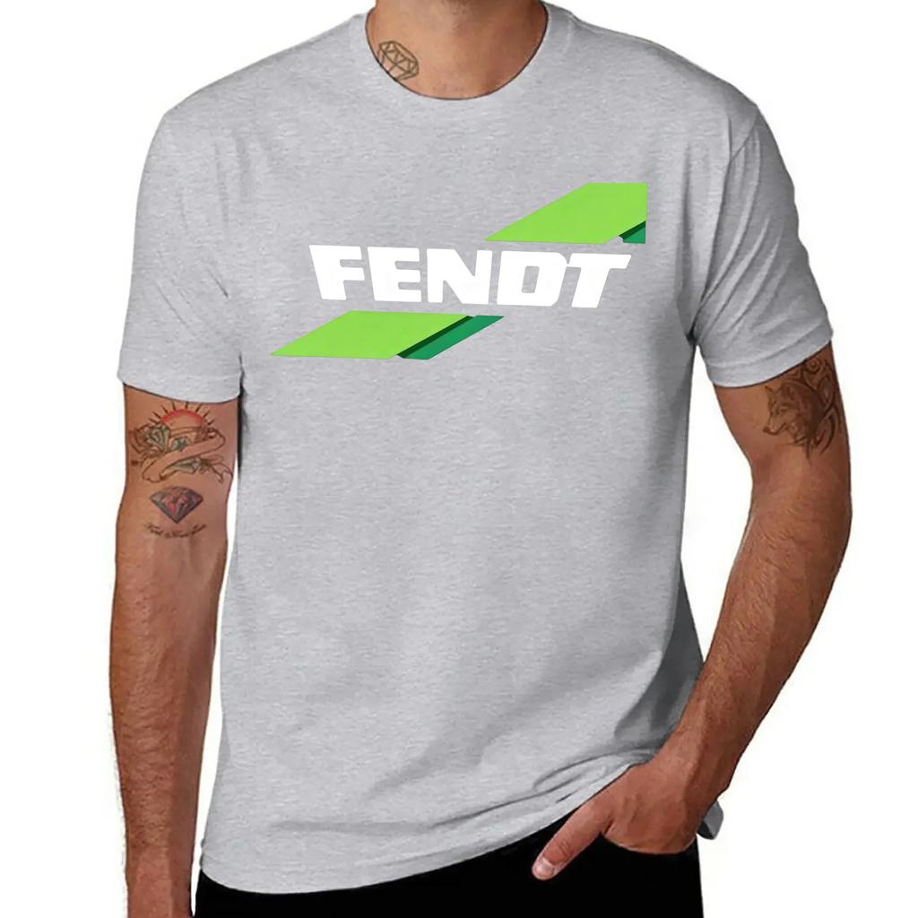 Tees Fendt Agricultural Farming Tractors Unisex Tshirt Casual Cotton Short Sleeve Loose Big Size Unisex Clothes Tops Printed T Shirt