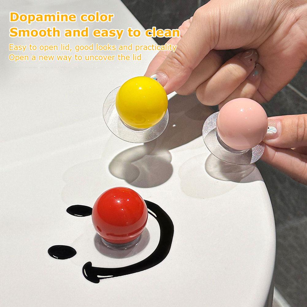 Dopamine Smile Ball Toilet Lid Avoid Touching Toilet Lid Handheld Toilet Seat Cover Opener For Toilet Bathroom Wc Accessories