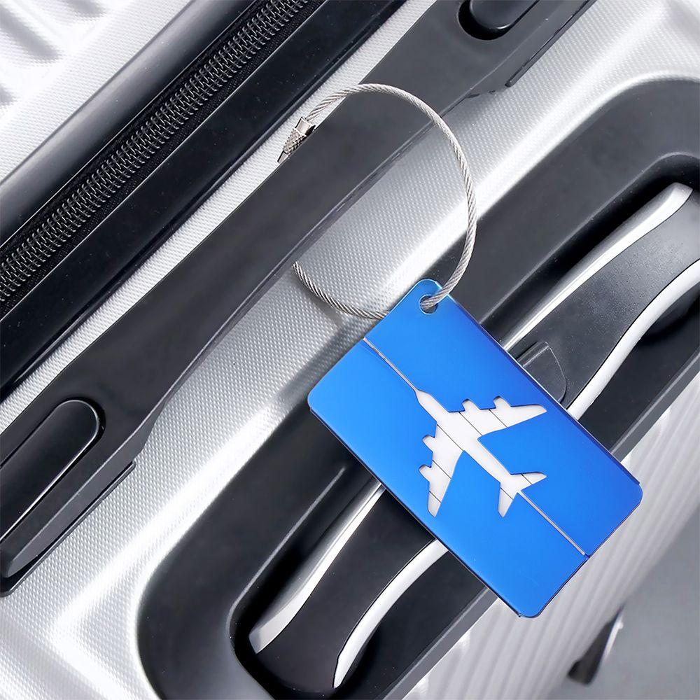 Идентификаторы Многоразовые Алюминиевые Металлические Бирки с Веревками Бирки для Багажа Путешествий Бирка для Сумки Бирки для Чемоданов