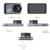 4-Inch HD Dual-Lens Touchscreen WiFi Car Dashcam