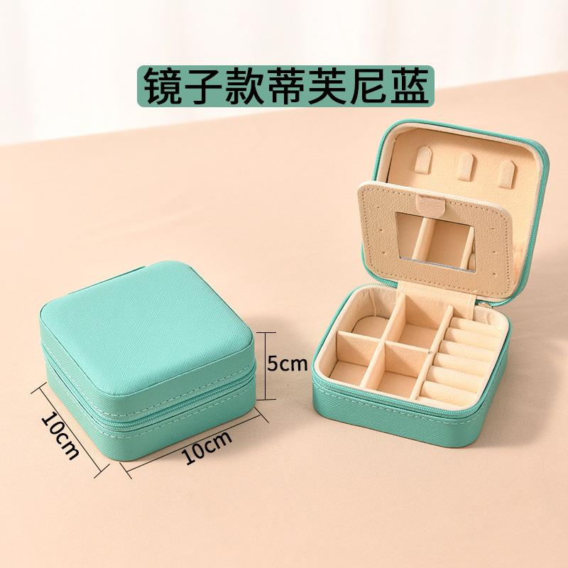 Stylish Jewelry Box Earrings Necklace Velvet Box Jewelry Jewelry Display Box Portable Travel Storage Box