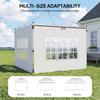 Gazebo Side Panels Sides Replacement With Window For 3x3(m) Or 3x4m Pop Up Gazebo 2 Pack White