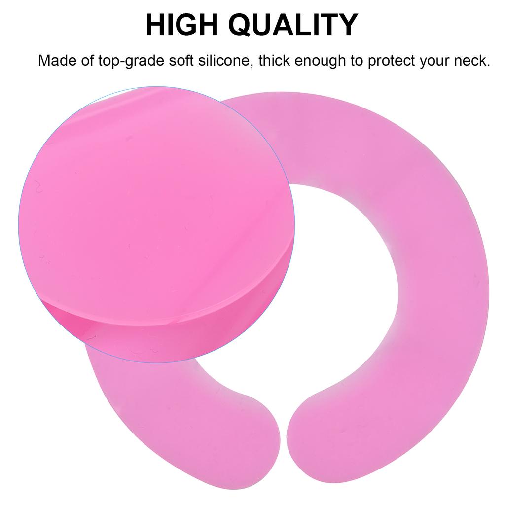 Силиконовая накидка для стрижки волос, печать для парикмахерской, силиконовый воротник для стрижки, защитная накидка для шеи, накидка для окрашивания волос, шаль