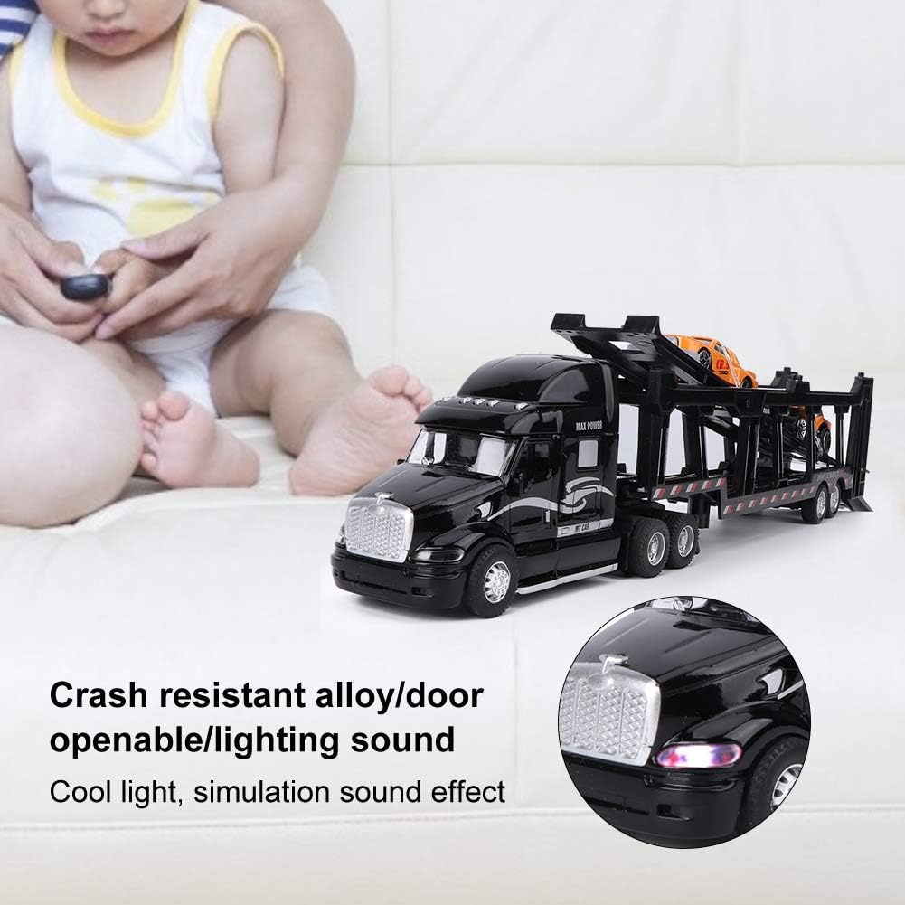 1/48 Имитация транспортного средства литья под давлением, модель легкосплавного грузовика со световым звуковым эффектом, игрушечный автомобиль