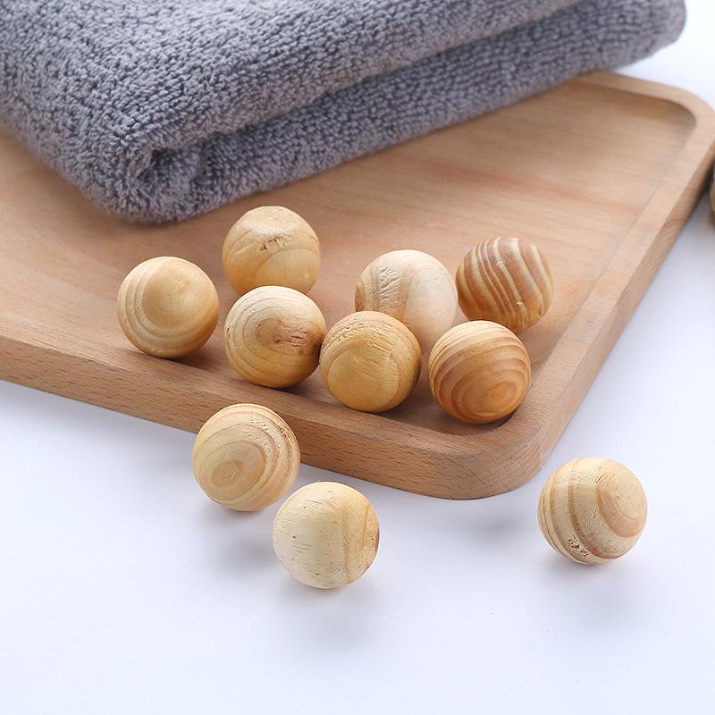 Имитация камфорного дерева, шарик из дерева, вместо нафталина, 5 упаковок