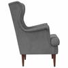 Armchair Dark Grey Velvet