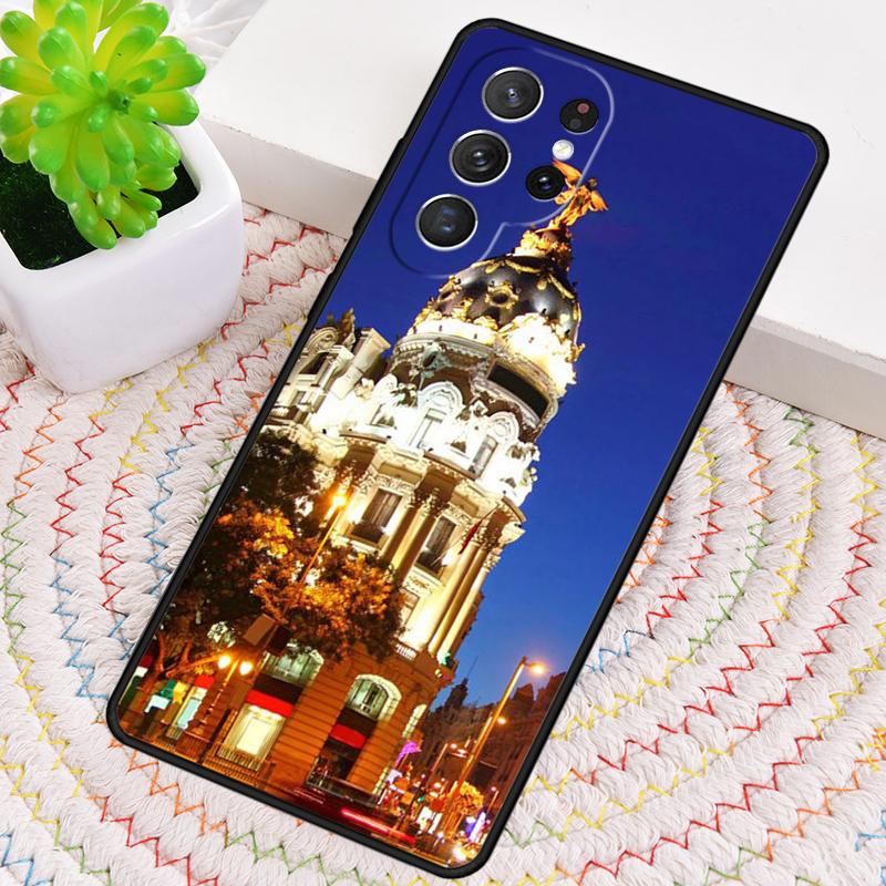 Мадрид Столица Испания Силиконовый Чехол Для Телефона Для Samsung Galaxy note 10 pro S26 S25 S24 S23 S22 S21 Plus S25Ultra Capa Чехол