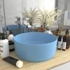 VidaXL Round Luxury Washbasin Countertop Toilet Washbasin Bathroom Cloakroom Kitchen Home Interior Blue 147011