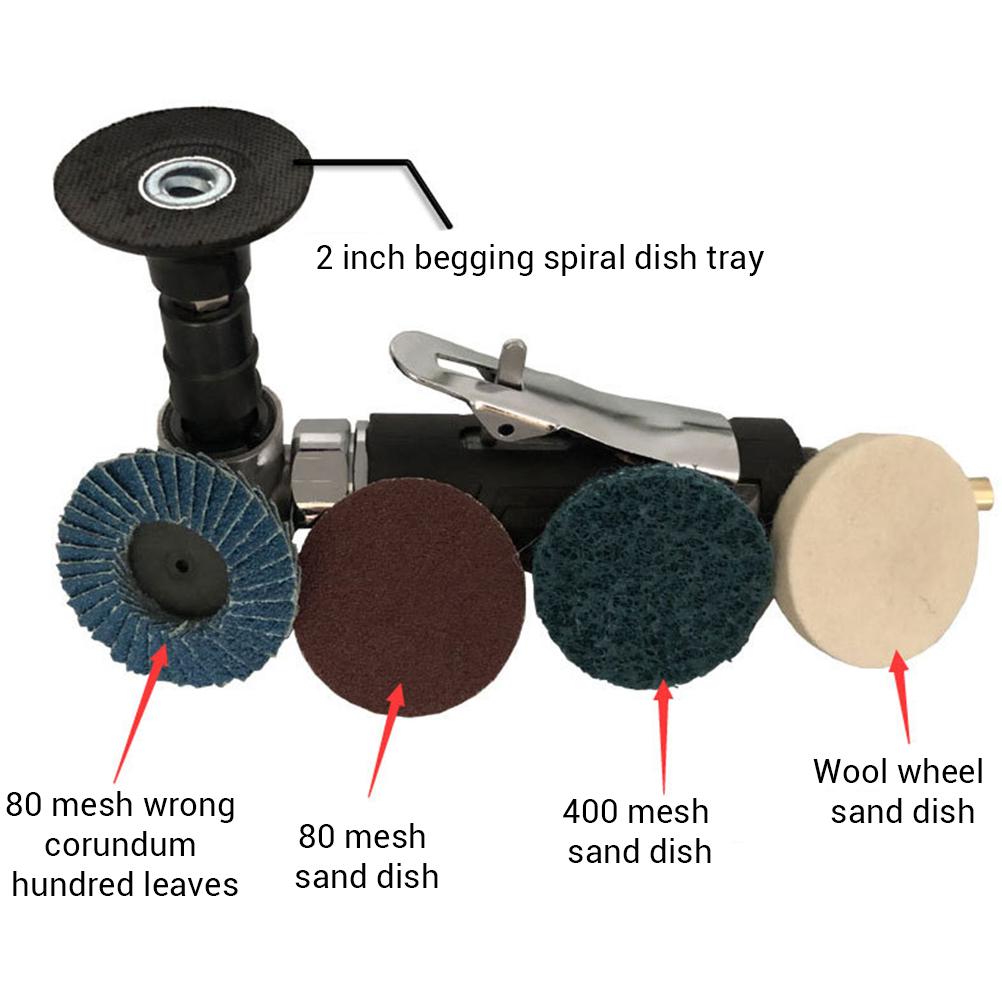 1 4in Air Angle Die Grinder 90 Degree Pneumatic Grinding Machine Cut Off Polisher Mill Engraving Tools Set With Spanner