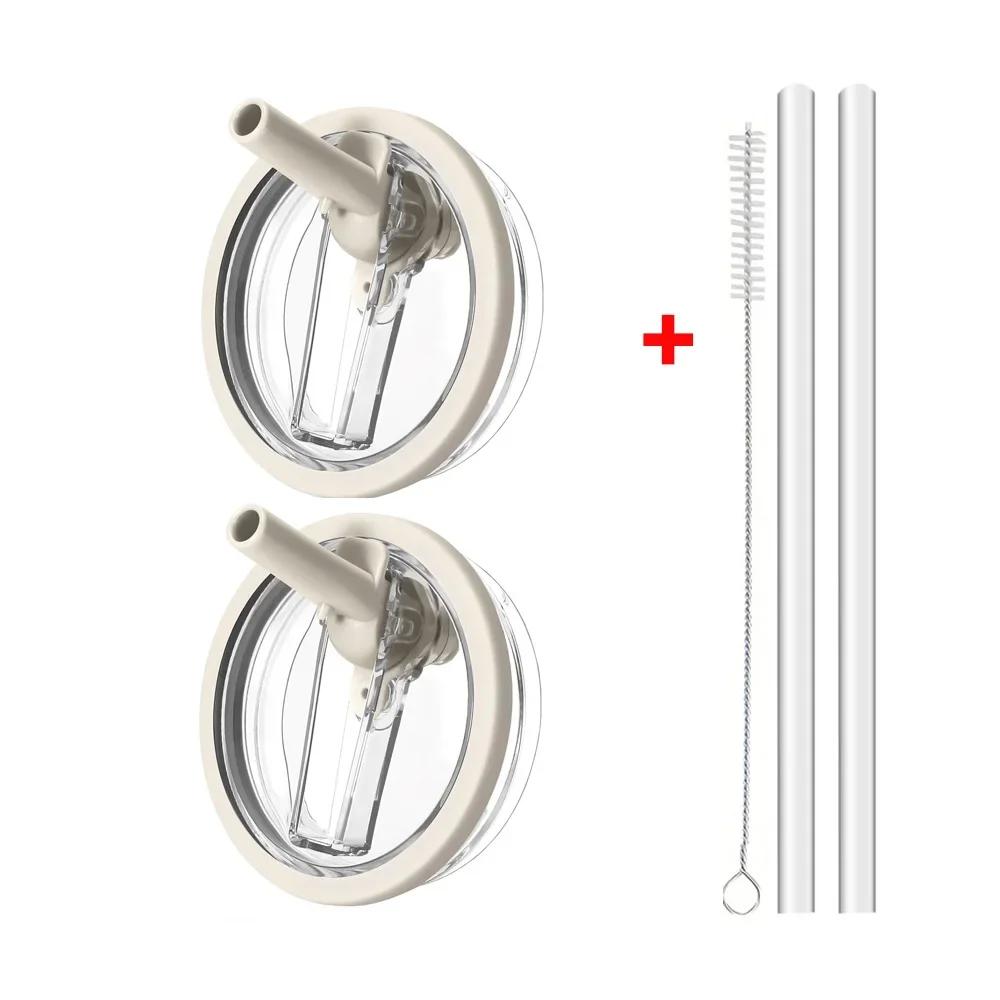 Крышка 40 унций для тамблера Stanley Flip Straw с защитой от протекания, сменная крышка для аксессуаров для стакана Stanley, крышка для соломинки