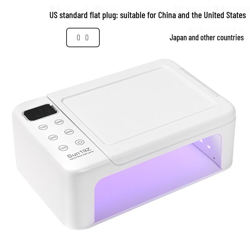 Многофункциональная УФ-сушка для ногтей: Быстросохнущая гель-лаковая машина с подставкой для рук, салонная двухручная лампа для просушки