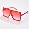 New retro large square sunglasses men's and women's trendy hip-hop simple sunglasses round face versatile Internet celebrity glasses S