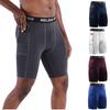 Men Sports Shorts Gym Compression Tights Solid Bottoms Quick Drying Underpants Running Short Pants