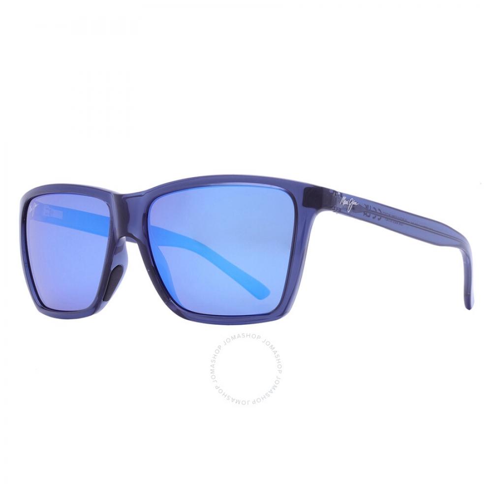 Maui Jim Cruzem Blue Hawaii Rectangular Unisex Sunglasses B864 03 57