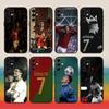 Чехол для телефона Футболист For C-Cr7 R-Ronaldo Для Samsung S25,24,23,22,30,21,10,9,Ultra,Plus,FE 5G Черный Мягкий чехол