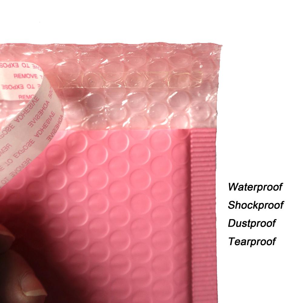 Bubble Mailers Pink Poly Waterproof Envelope Bags Bubble Padded Envelopes Self Seal Courier Bags