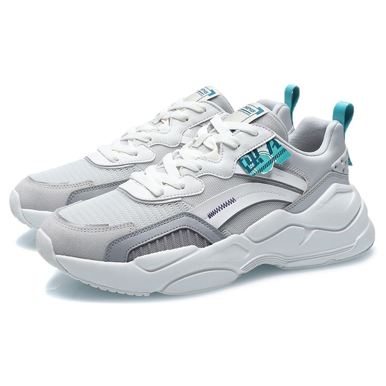 Li Ning Zhu Long Fabric Synthetic Leather Shock Absorbing Non-Slip Wear-Resistant Breathable Lightweight Low-Top Sports Casual Shoes AGCR053-3