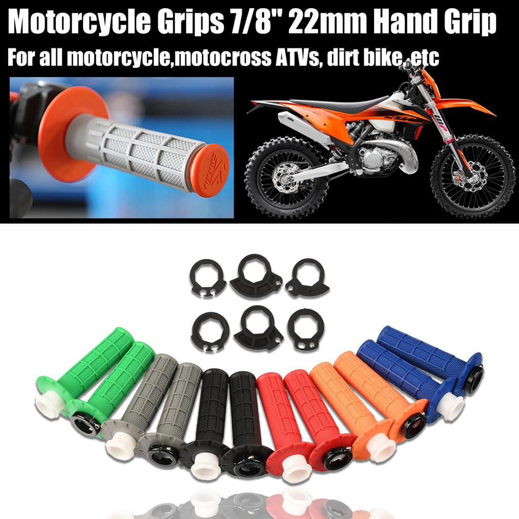 Мотоциклетные ручки 7/8" 22 мм Рукоятки с защелкой для Yamaha Honda Kawasaki Suzuki KTM Питбайка Мотоциклетный руль