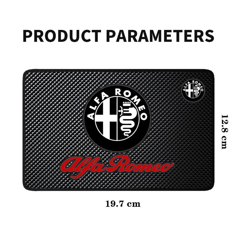 2026 Hot Alfa Romeo 1PCS Car Dashboard Silicone Non Slip Mat Phone Holder Anti-skid Pad For Alfa Romeo Sportiva 156 Stelvio Giul