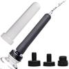 Travel Enema Adapter Kit - CLEANSTREAM - Black - Silicone - Easy To Clean - For Adults