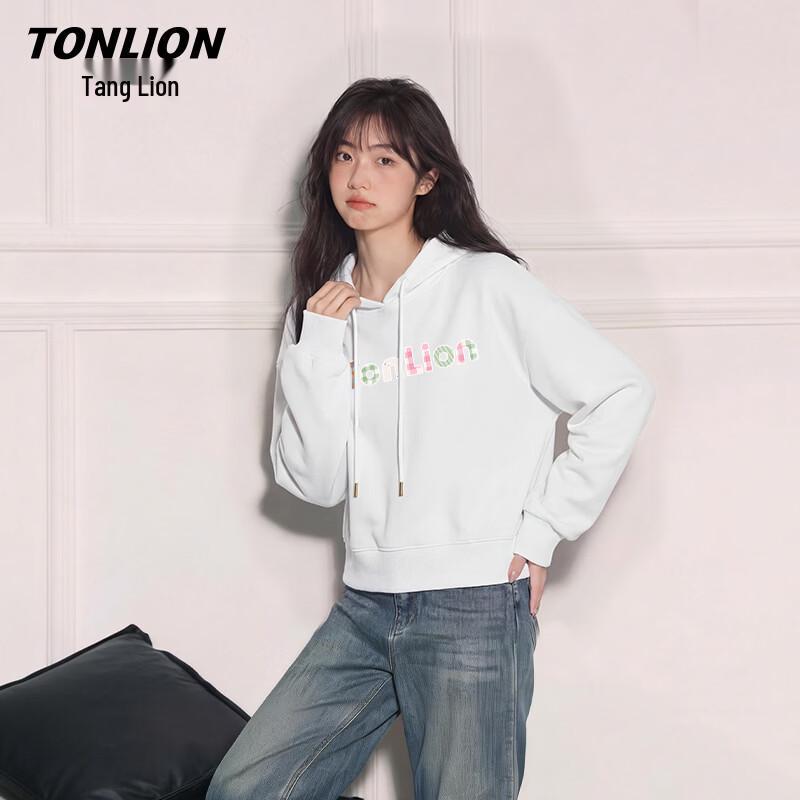 Женская короткая толстовка с капюшоном TonLion