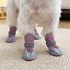 4Pcs Breathable Pet Net Boots Non-Slip Puppy Foot Covers Dog Paw Protectors  Hot Pavement