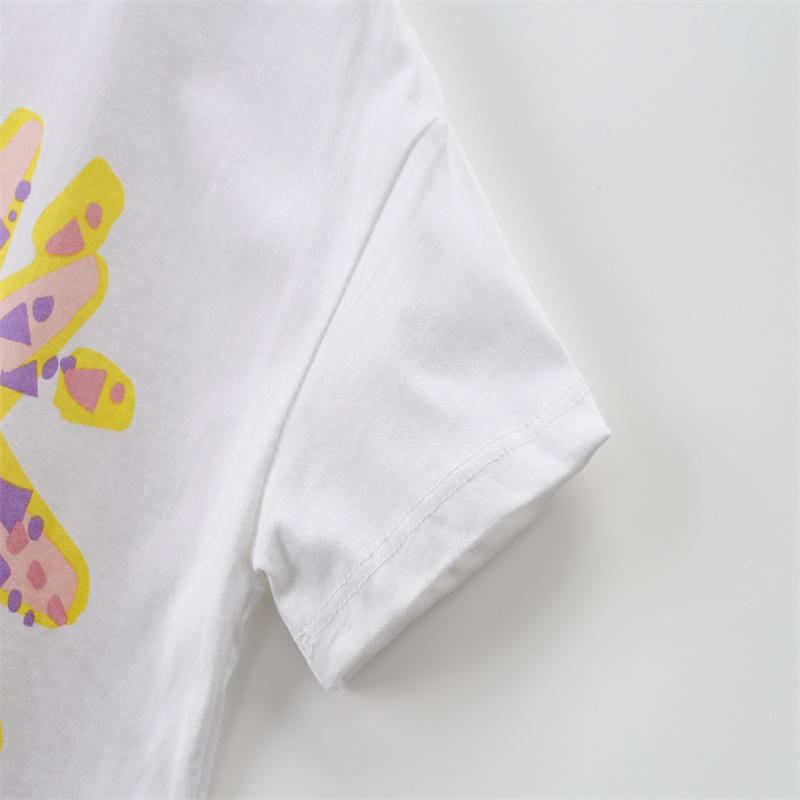 Jumping Meters New Arrival 3-8T Kids Girls 2 PCS Sets Baby Outfits Summer Tops + Shorts Children's Clothing Set Toddler Outfits