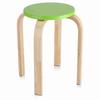 1Pc AntiSlip Bent Wood Stacking Stool Candy Color Home Furniture Kids Room Decor Green