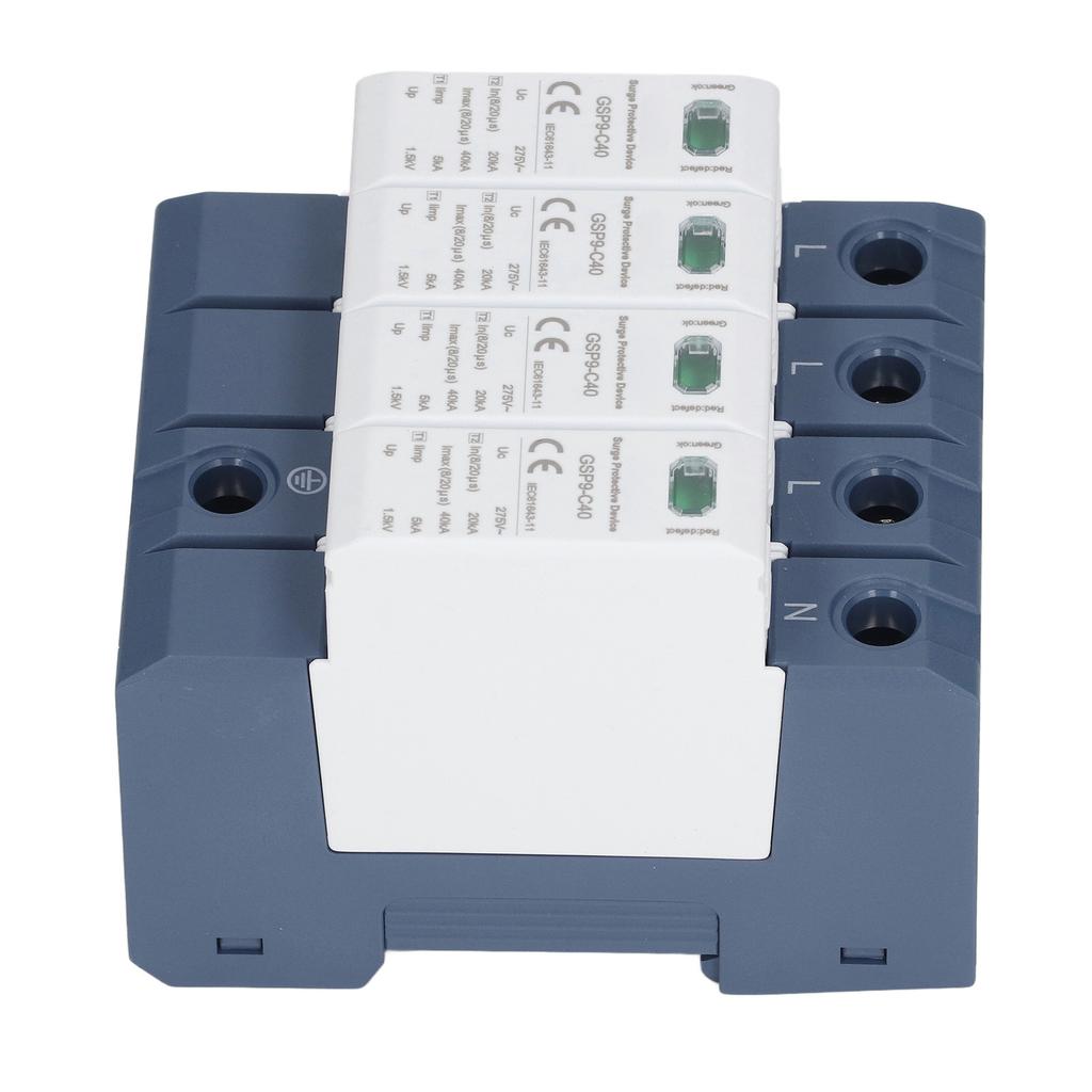 Устройство защиты от перенапряжения 40KA 4P SPD Protector Промышленный монтаж на DIN-рейку AC 275V