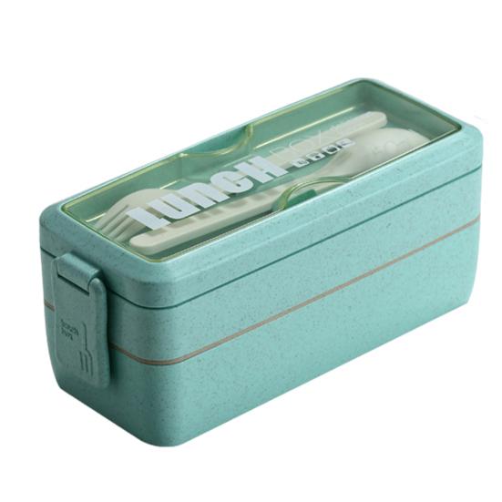 Коробка для обеда 750 мл/1000 мл, легкая, удобная для переноски, двух-/трехслойная коробка для бенто для пикника, школьного офиса