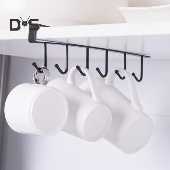 Подставка для кофейной чашки, крючок, устойчивый к ржавчине, прочный, выдерживающий нагрузку, легко устанавливаемый под шкафом держатель для кружек