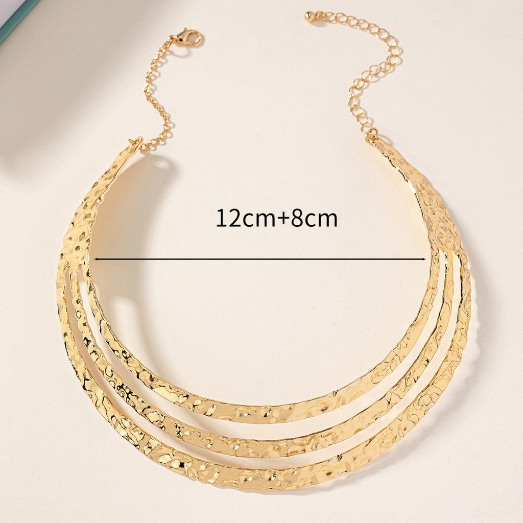 Личностное преувеличенное трехкруговое ретро-колье на ключицу для женщин