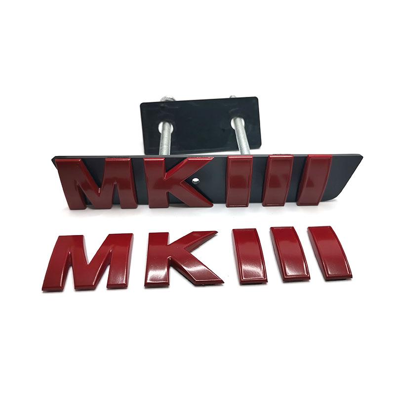 AAZE1 3D Буквы MK 3 Знак Глянцевый Черный Решетка MKIII Автомобильные Эмблемы Golf 3 Багажник Автомобильные Значки
