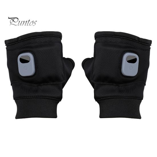 1 пара перчаток с подогревом, регулировка температуры, зимние теплые мягкие перчатки, портативные перезаряжаемые USB-перчатки с подогревом без пальцев