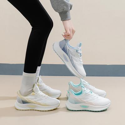 Женские легкие кроссовки для ходьбы, повседневные дышащие кроссовки без застежек, кроссовки для тенниса, обувь для тренировок на шнуровке, кроссовки для бега для женщин