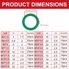 279 ШТ Резиновые уплотнительные кольца Маслостойкие Уплотнительные кольца Шайбы Прокладки Уплотнения Водонепроницаемость Ассортимент Разного размера Пластиковая коробка Набор Комплект