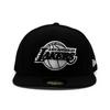 New Era Cap 59FIFTY Los Angeles Lakers NBA TEAM BASIC FITTED CAP LOS ANGELES LAKERS Black White Basketball LA Rui Hachimura LeBron James Hat 5950 Sz
