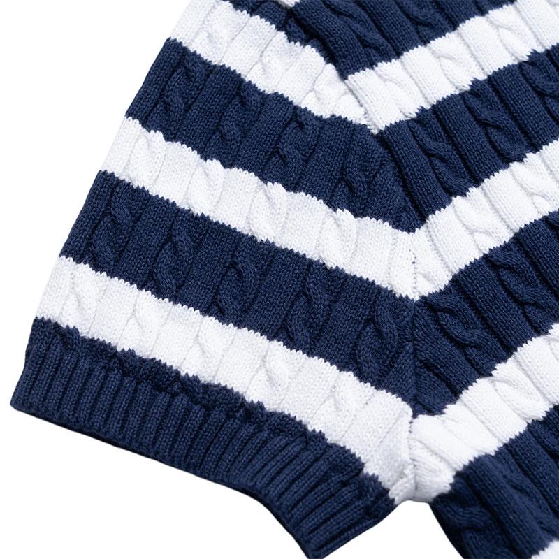 Комплект платьев Polo Ralph Lauren В полоску Хлопковый трикотаж Вышивка пони Детское платье CWPO2STG2U20034-410