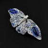 Zircon-encrusted Copper 3D Butterfly Brooch-Fashionable Party & Gift High-end Accessory with Elegant Pin (Model XZ617)