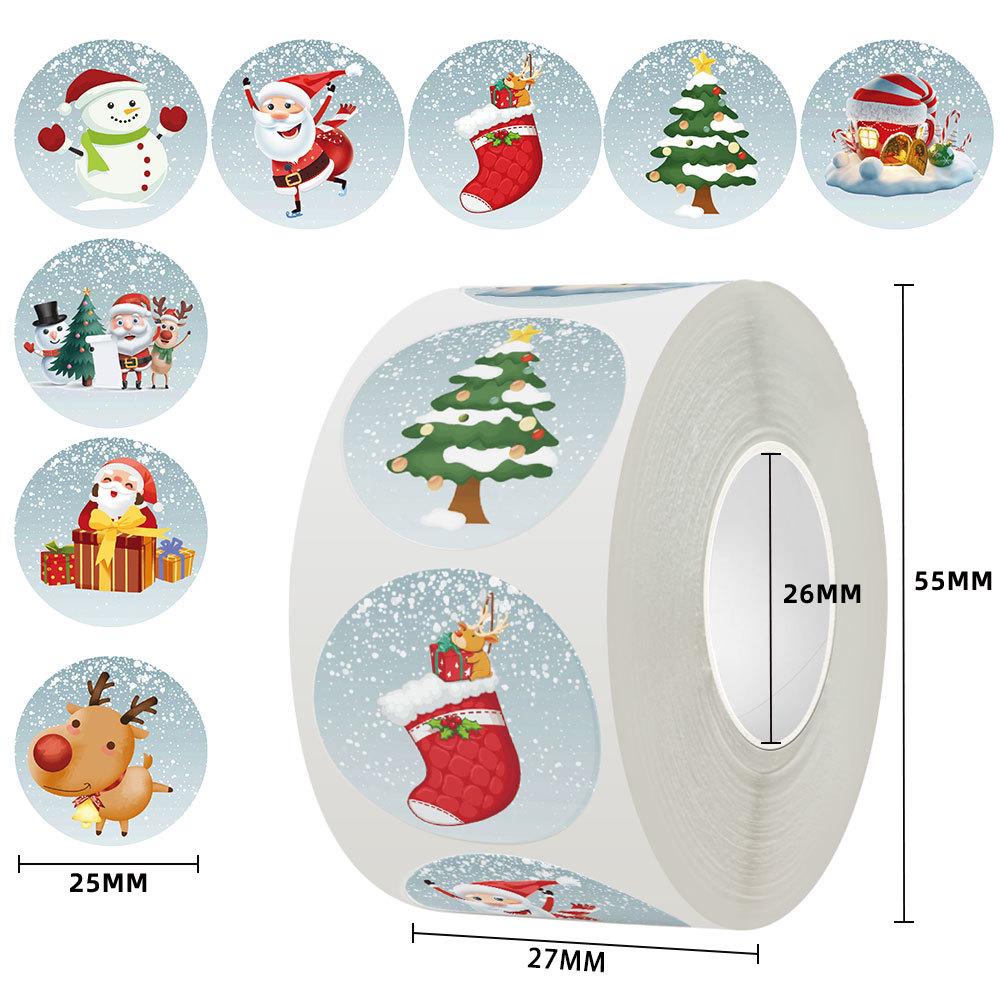 Cartoon Christmas Gift & Reward Self-Adhesive Stickers