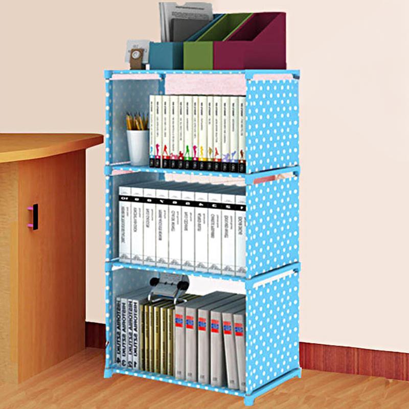1 шт. Книжная полка 4/5 ярусов Стойка для демонстрации книг Большая вместимость Органайзер для игрушек Полка для мелочей Легкая сборка Сделай сам Многоярусный Простой держатель для книг