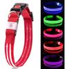 Водонепроницаемый ошейник для собак, перезаряжаемый и регулируемый для большей видимости, очень яркий, для размера L ( 40-48 СМ )