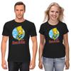 The Simpsons,Homer,Marge,Bart,Lisa Figure, Short Sleeve White-Black Men's / Women's T-Shirt G805