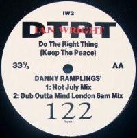 12inch Record IAN WRIGHT 2 Do The Right Thing Keep The Peace IW2 MG 1993 UK Dance Electronica Used