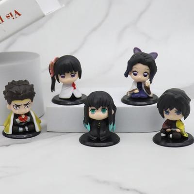 Набор аниме-фигурок Demon Slayer-Nezuko Tanjirou Zenitsu Inosuke Kyoujurou Giyuu Kawaii Qposket, модель ПВХ, игрушки в подарок, 15 стилей